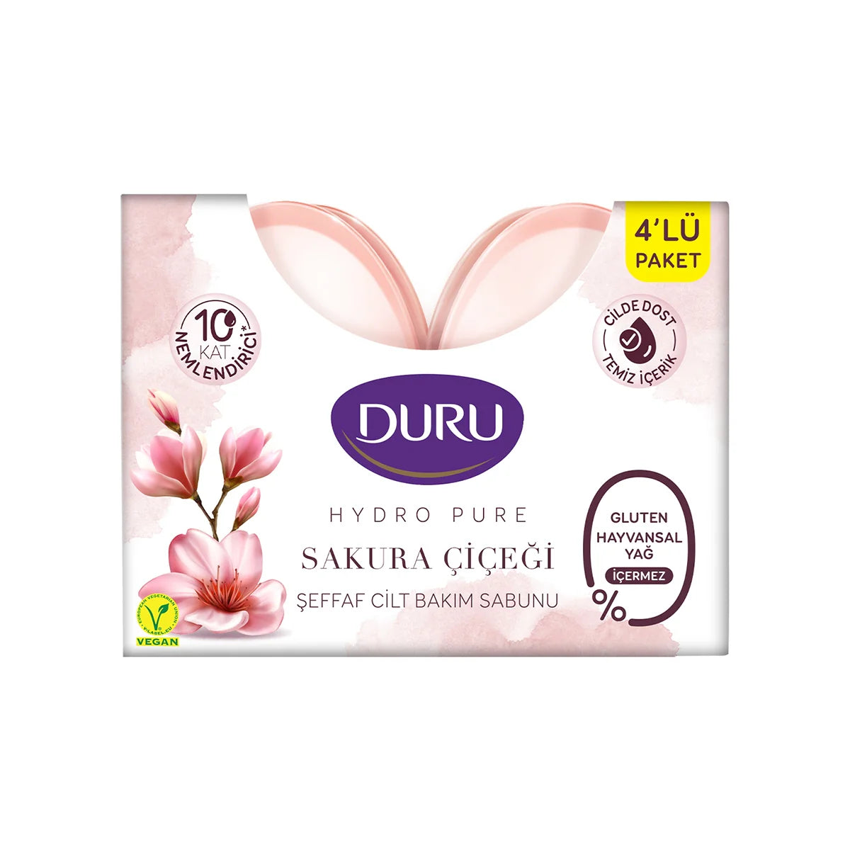 DURU HYDRO PURE SAKURA CICEGI 135GR*4*18