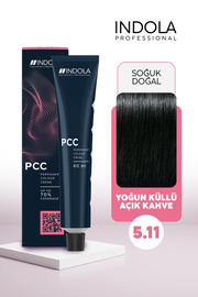 INDOLA PCC 5.11 Yoğun Küllü Açık Kahve Kalıcı Krem Saç Boyası 60 ml