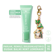 Herbaderm Parlak Dudak Balmı Limonata Aromalı 10 ml (Anahtarlık Hediyeli)
