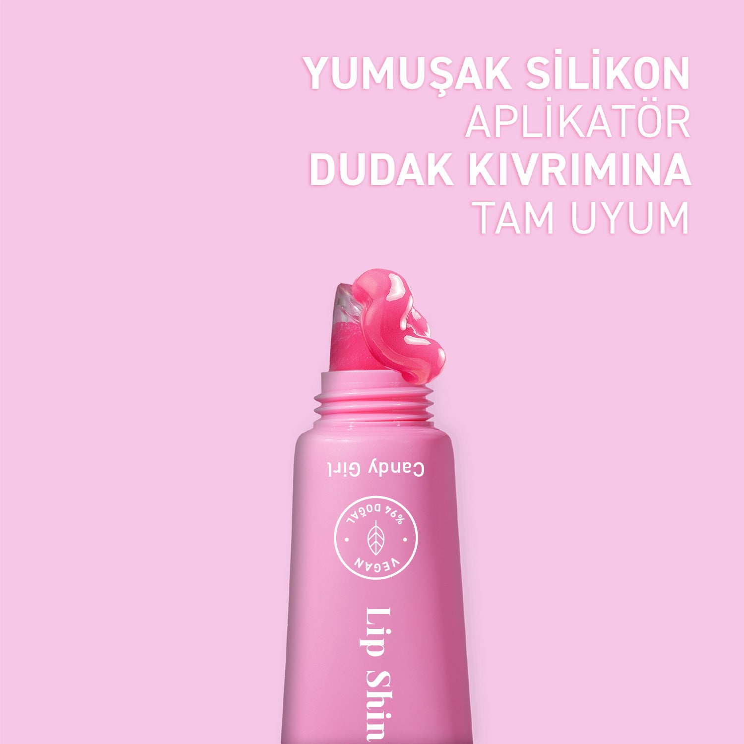 Herbaderm Parlatıcı, Dolgunlaştırıcı, Onarıcı Vegan Dudak Balmı, Tatlı Şeker Aromalı 10 Ml HERBA701516