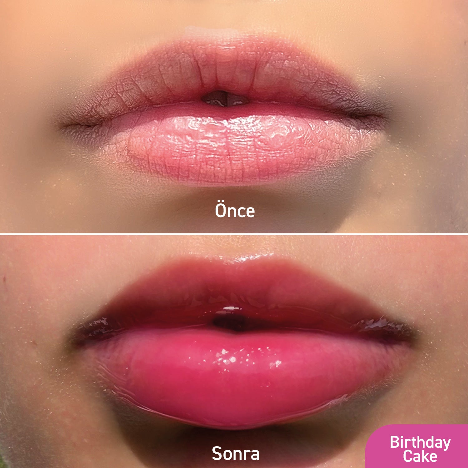 Herbaderm Parlak Dudak Balmı Birthday Cake Aromalı 10 ml (Anahtarlık Hediyeli)