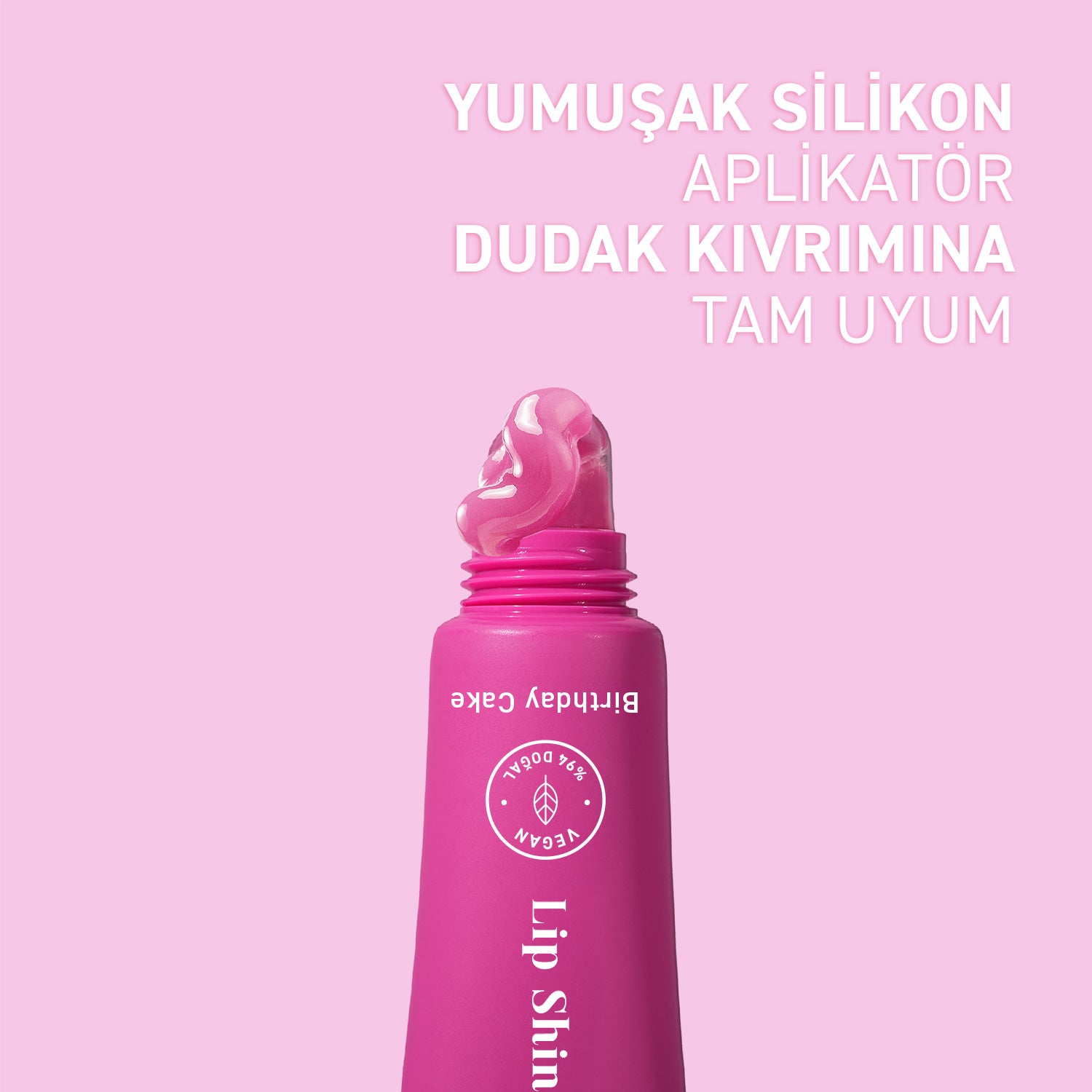 Herbaderm Parlak Dudak Balmı Birthday Cake Aromalı 10 ml (Anahtarlık Hediyeli)