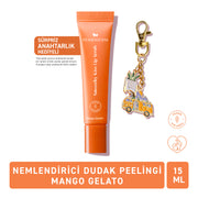 Herbaderm Dudak Peelingi Mango Aromalı 15 ml (Anahtarlık Hediyeli)