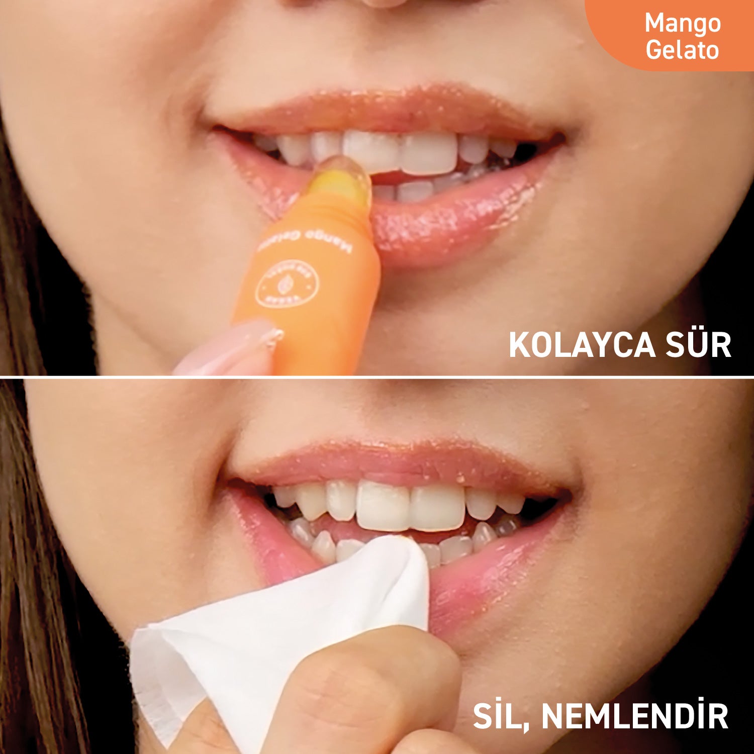 Herbaderm Dudak Peelingi Mango Aromalı 15 ml (Anahtarlık Hediyeli)