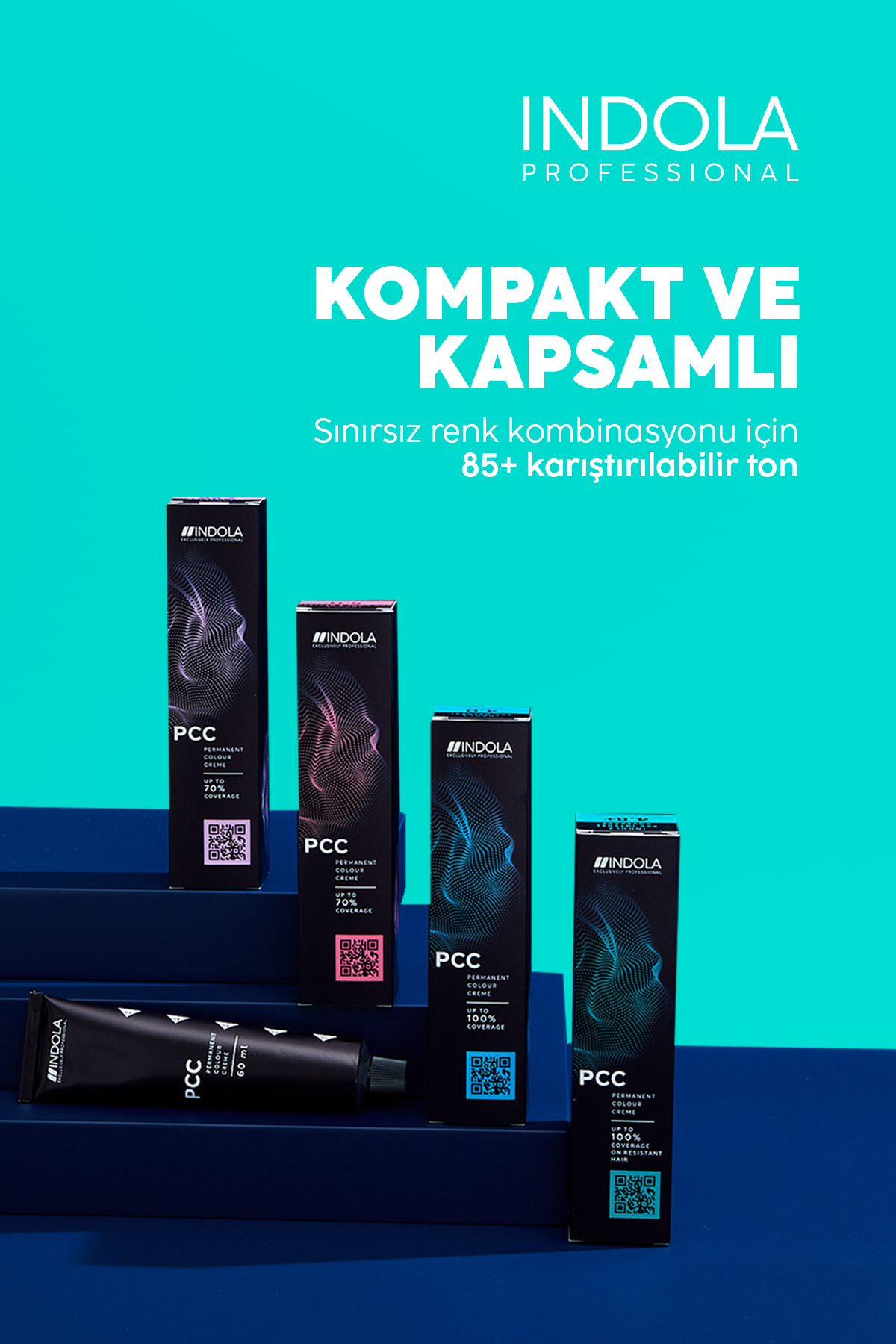 INDOLA PCC 5.0+ Yoğun Açık Kahve Kalıcı Krem Saç Boyası 60 ml