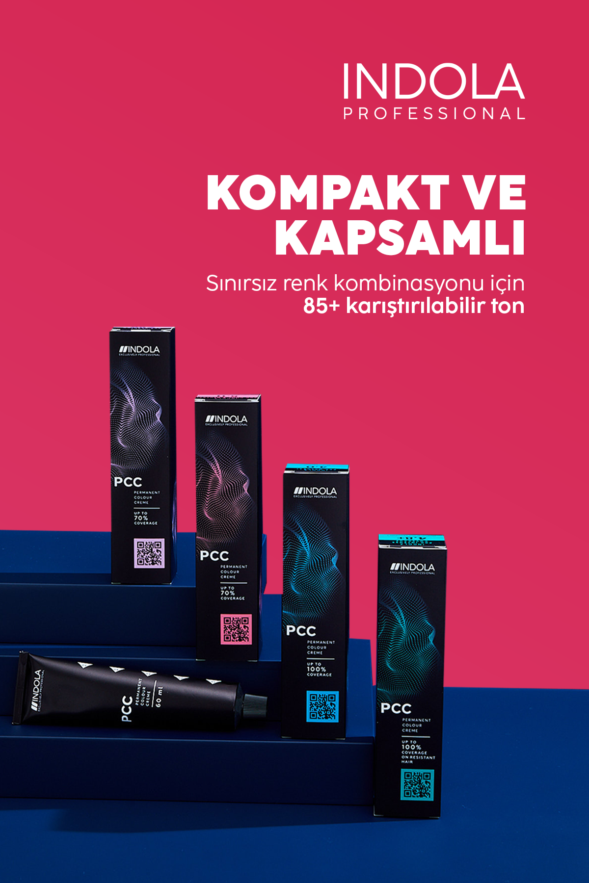 INDOLA PCC 4.1 Küllü Orta Kahve Kalıcı Krem Saç Boyası 60 ml