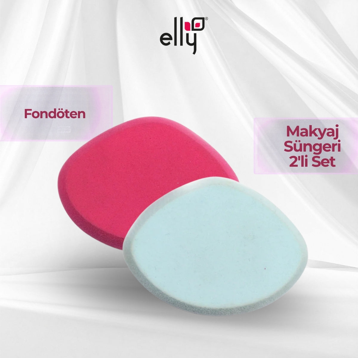 ELLY Fondöten Makyaj Süngeri 2'li Set ELLYYUZFS0001