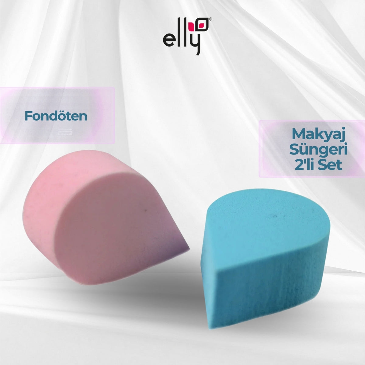 ELLY Fondöten Makyaj Süngeri 2'li Set ELLYYUZFS0006