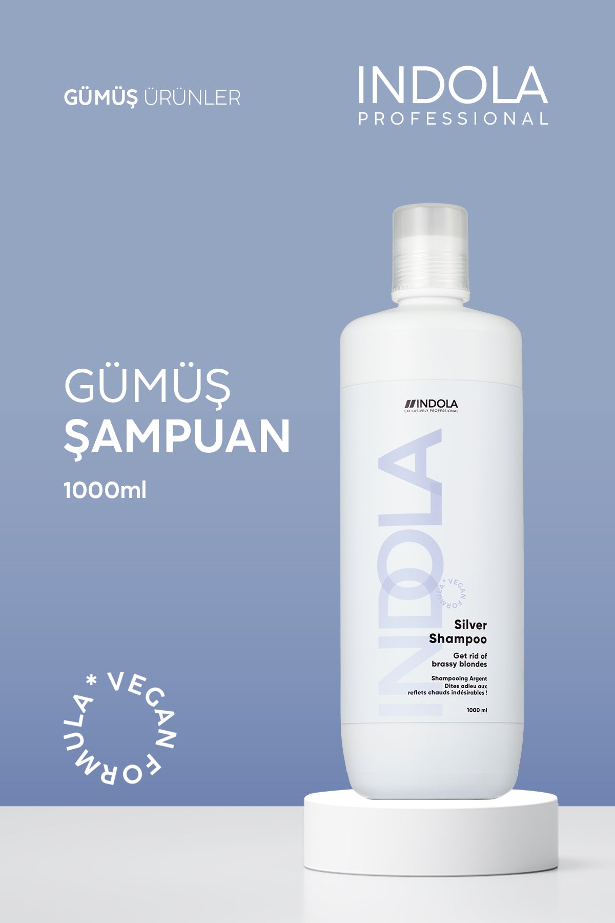 INDOLA Silver Mor Pigmentli Nötrleştirici Şampuan 1000 ml