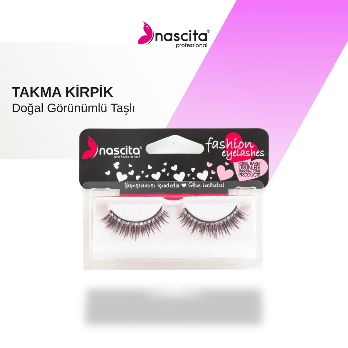 NASCİTA Nascita Doğal Görünümlü Taşlı Takma Kirpik NASEYE000033