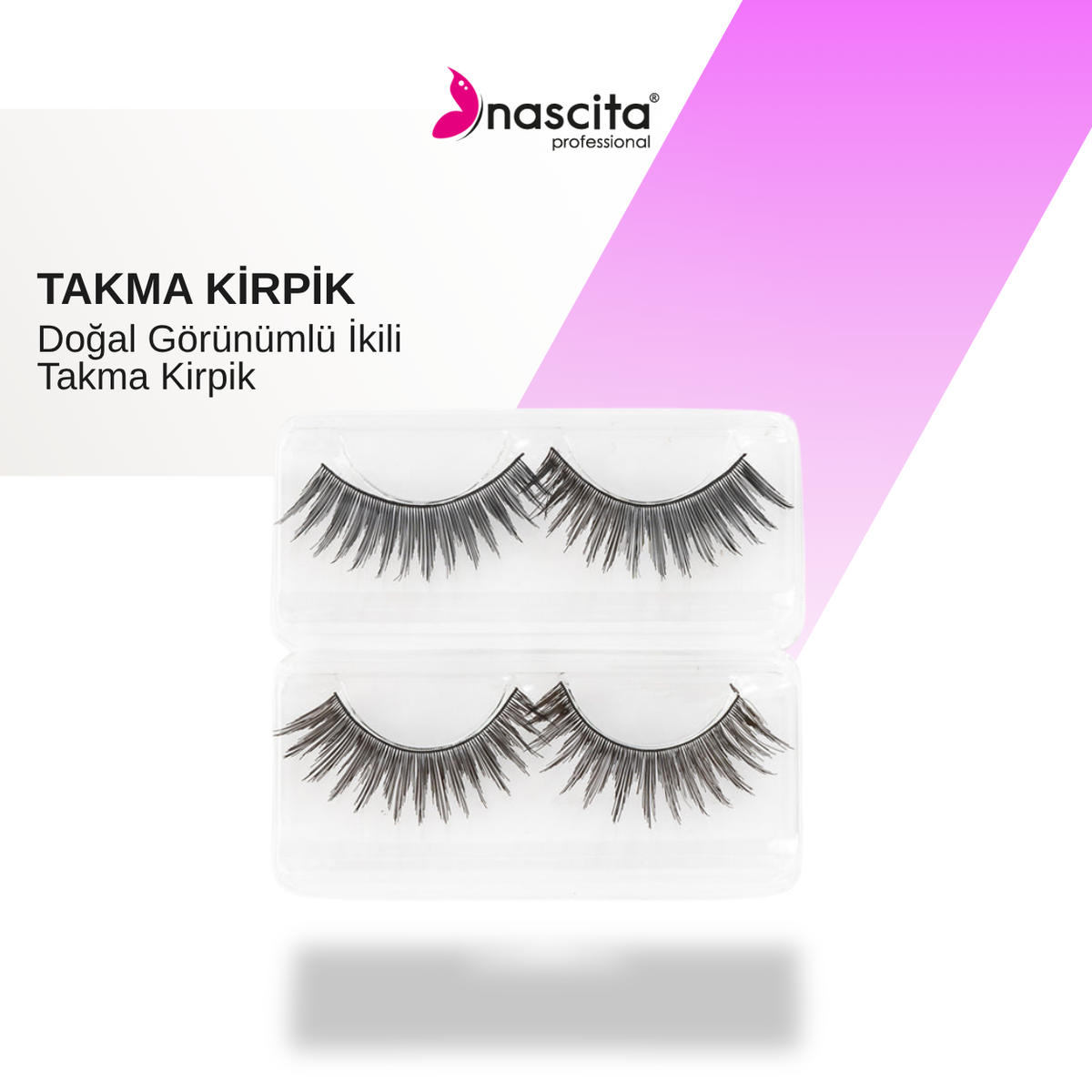NASCİTA Nascita Doğal Görünümlü İkili Takma Kirpik NASEYE000041