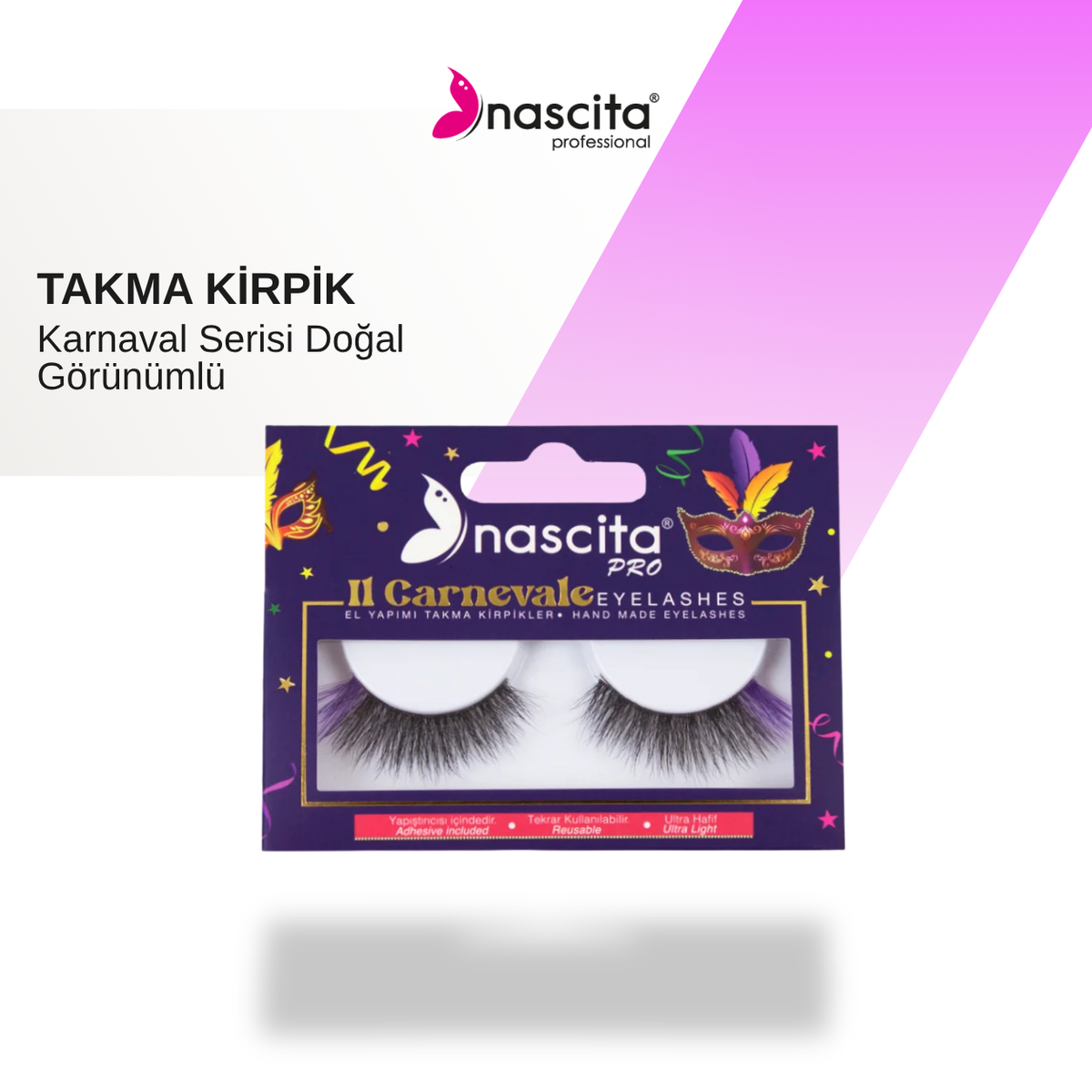 NASCİTA Nascita Karnaval Serisi Doğal Görünümlü Takma Kirpik NASEYE000127