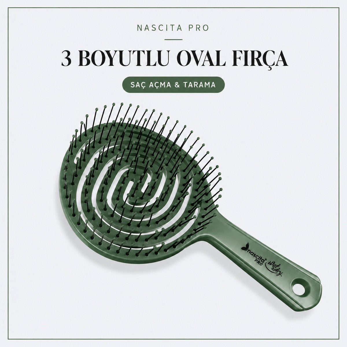 NASCİTA Nascita 3D Fleksi Yılbaşı Temalı Saç Fırçası NASFPRO00069