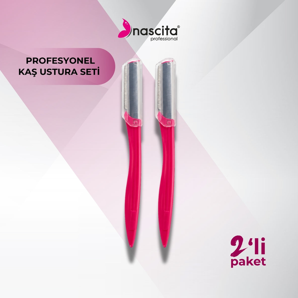 NASCİTA Nascita Profesyonel Kaş Usturası Seti 2'li NASRAZOR0006