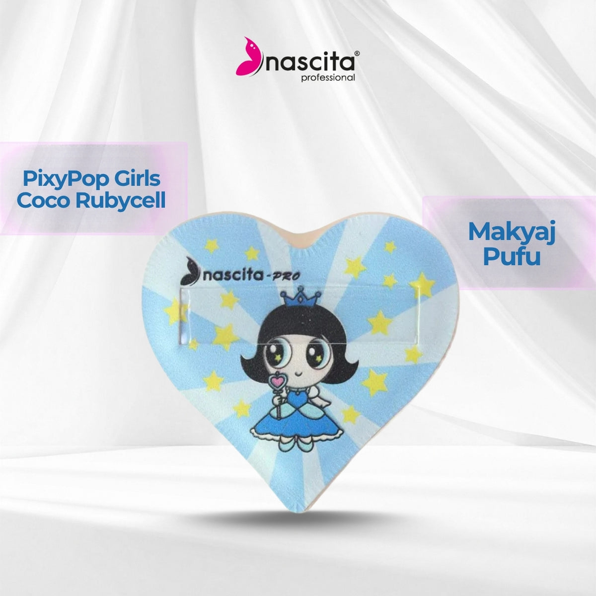 NASCİTA Nascita PixyPop Girls Coco Rubycell Makyaj Pufu NASYUZFS0159
