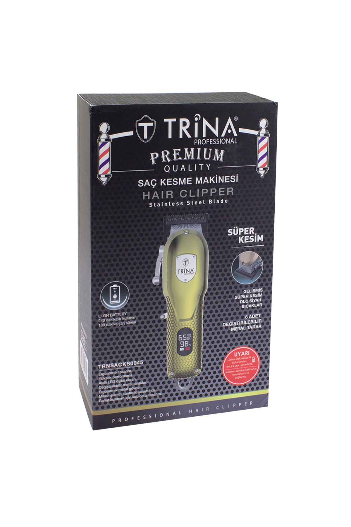 Trina Profesyonel Saç ve Ense Kesme Makinesi Gold TRNSACKS0045-G