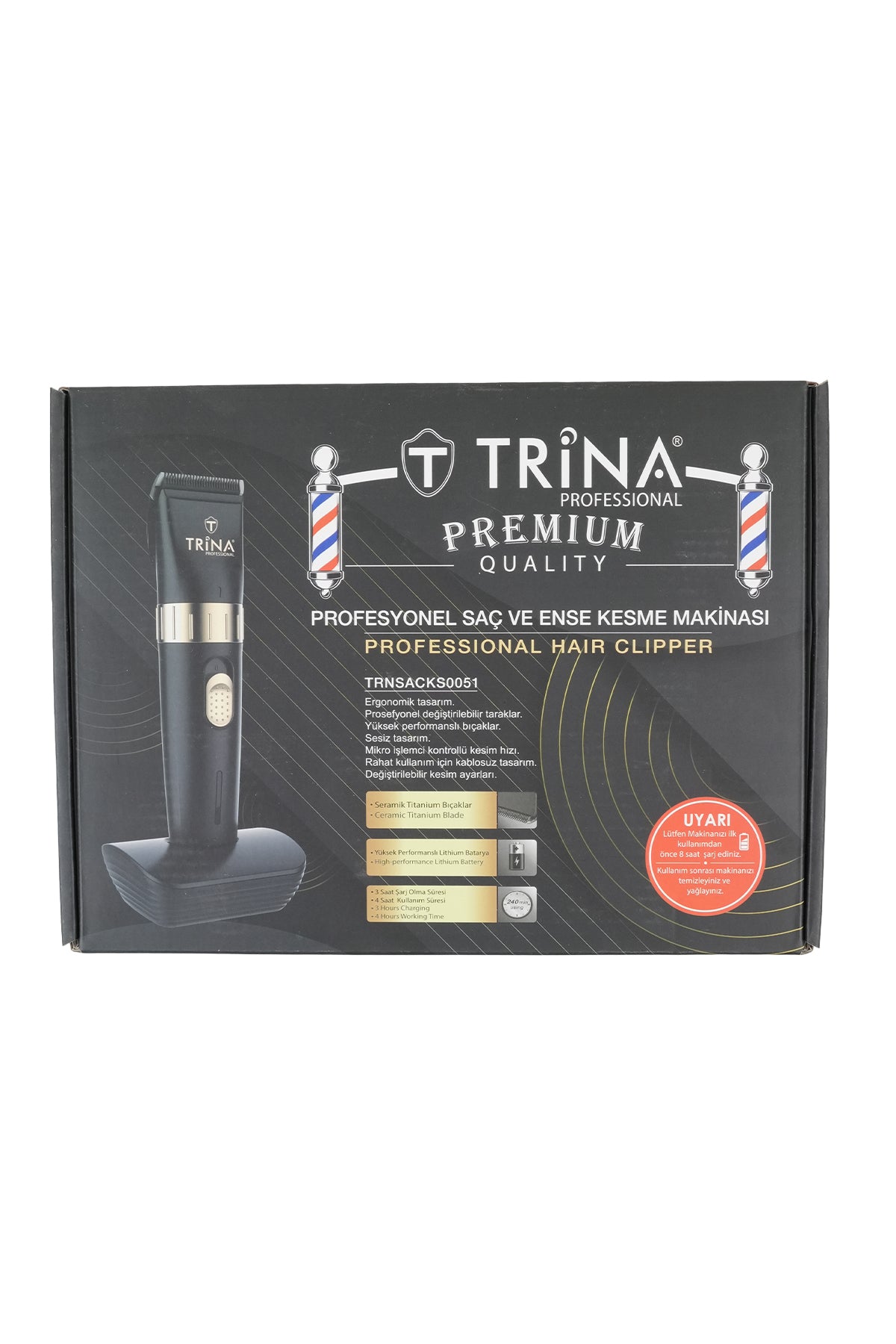 Trina Kablosuz Profesyonel Saç Kesme Makinesi TRNSACKS0051