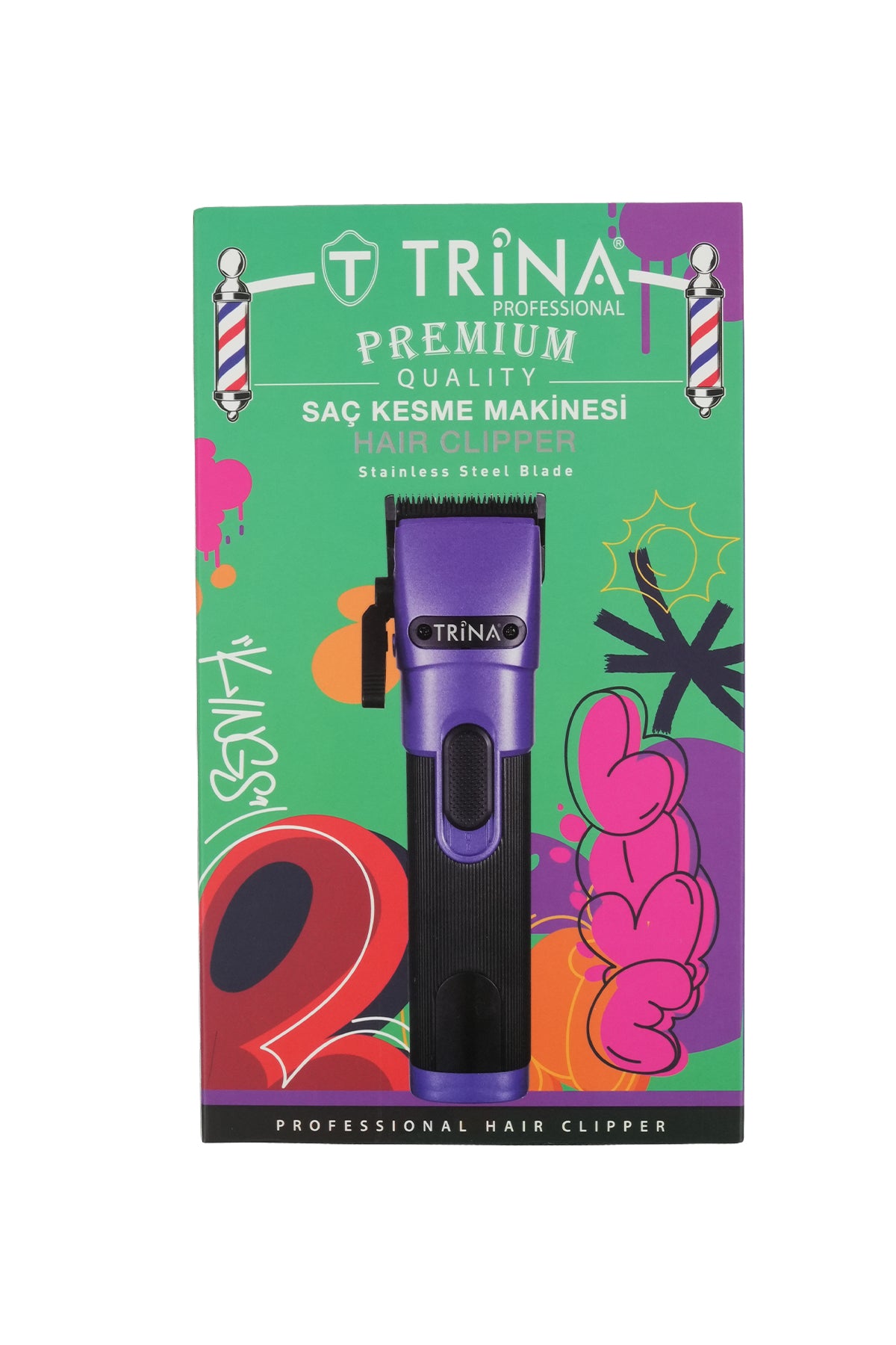 Trina Profesyonel Saç Kesme Makinesi Mor TRNSACKS0071PR