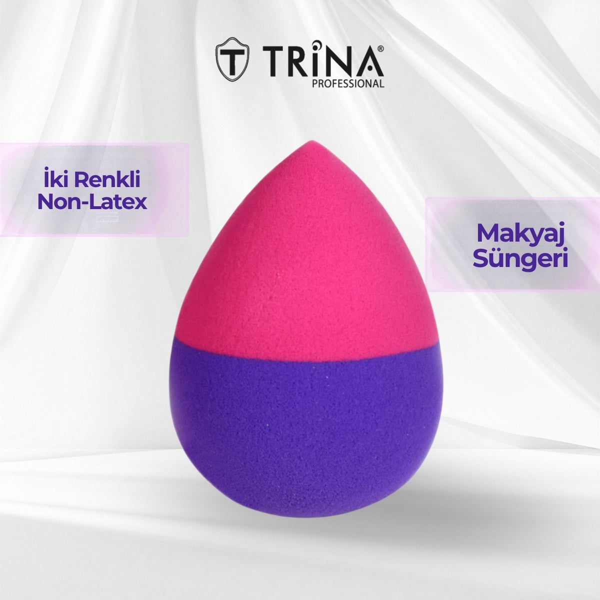 TRİNA Trina İki Renkli Non-Latex Makyaj Süngeri TRNYUZTE0030