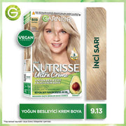 Garnier Nutrisse Yoğun Besleyici Kalıcı Krem Saç Boyası 9.13 İnci Sarı