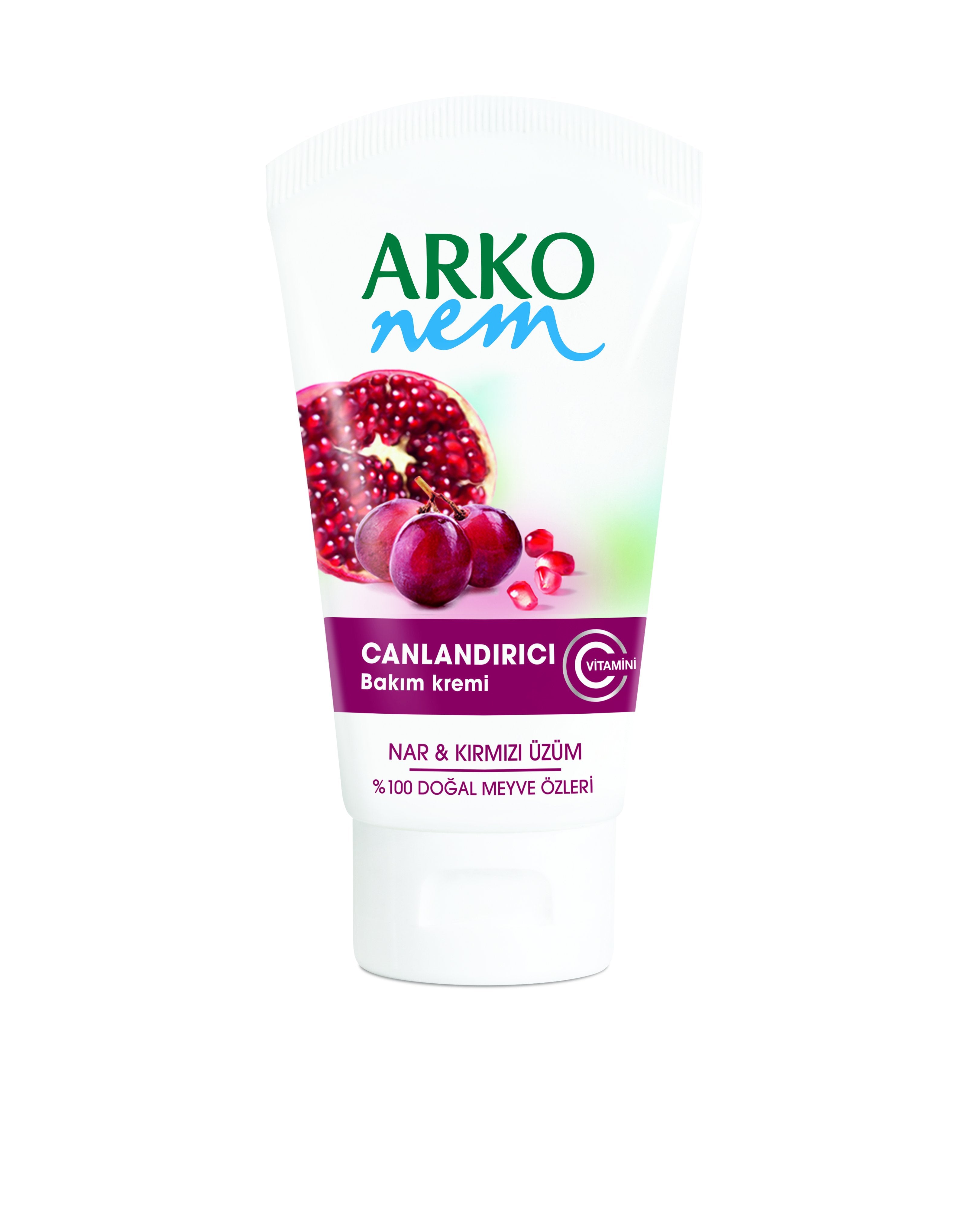 ARKO NEM MEYVELI KREM TUP 75ml-NAR/ÜZÜMx24