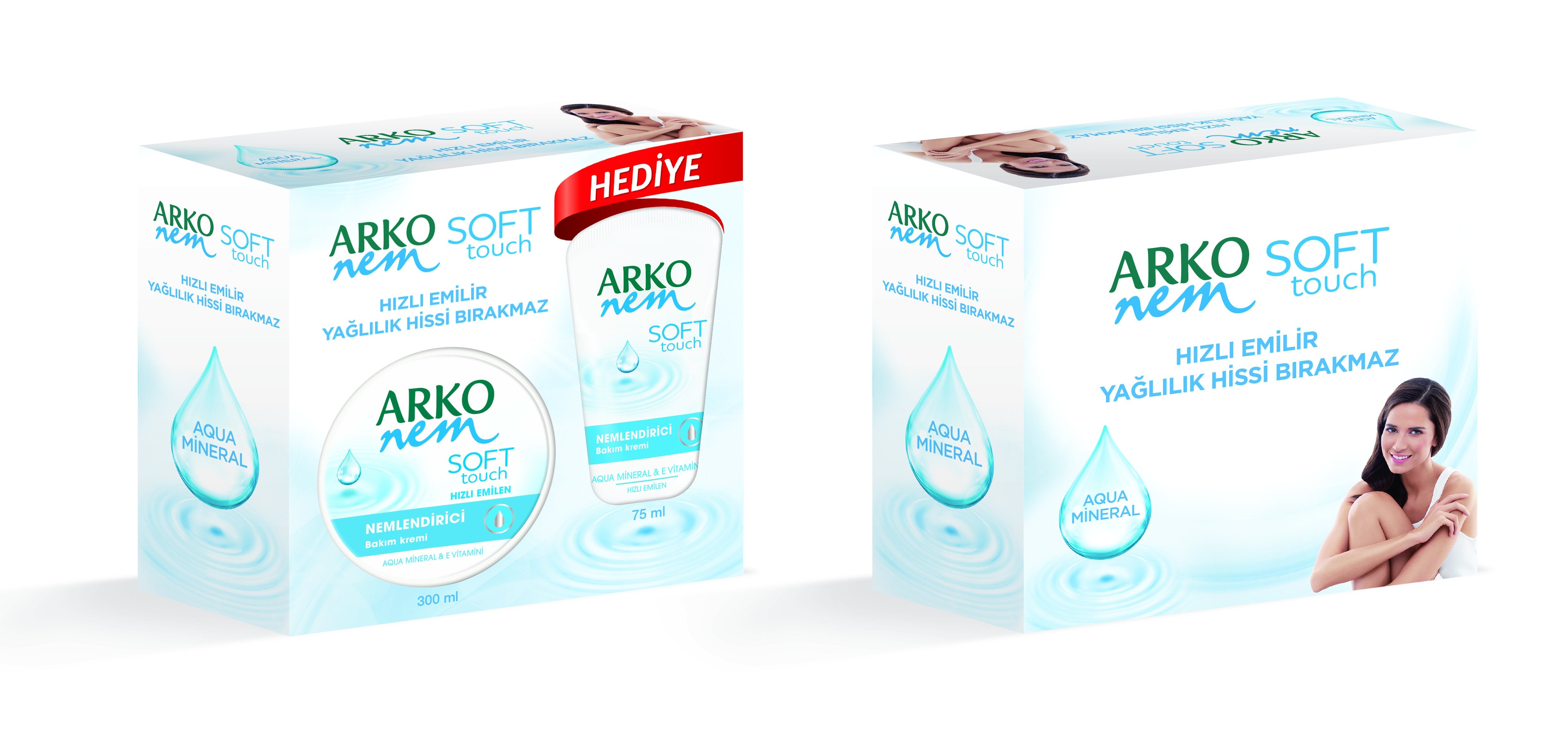 ARKO NEM SOFT TOUCH KREM 300ml.+75ml.hed.