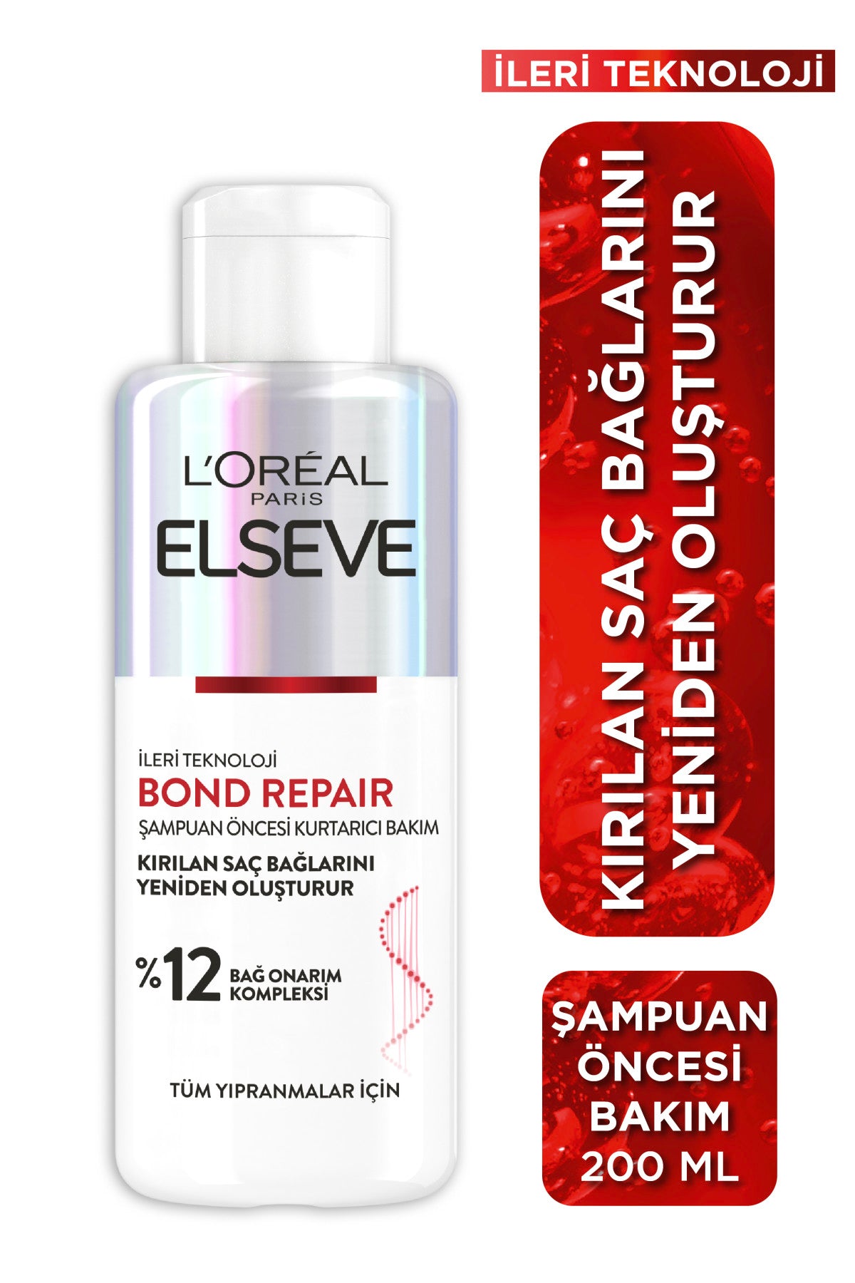 Bond Repair Tüm Yıpranmalar için Saç Bağlarını Yeniden Oluşturan Şampuan Öncesi Kurtarıcı Bakım 200ML