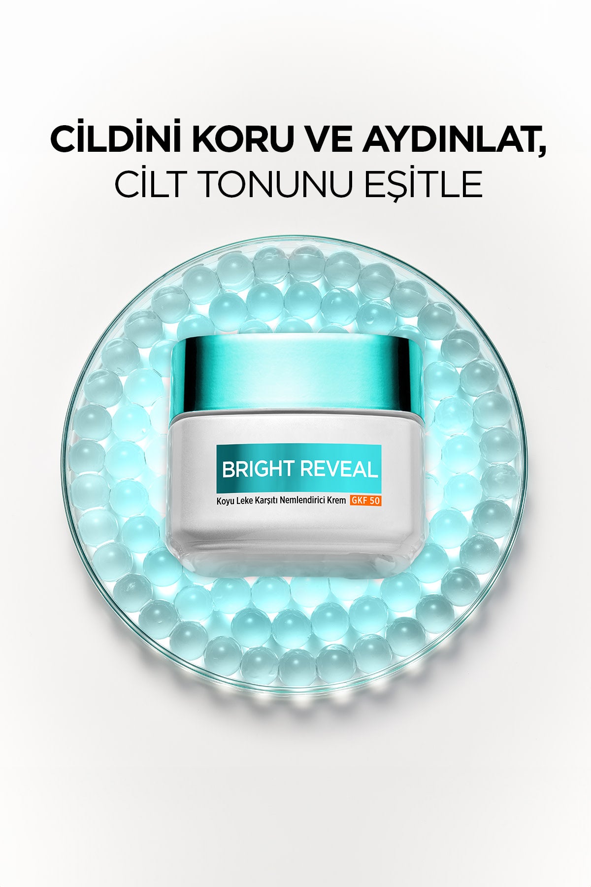 Bright Reveal Koyu Leke Karşıtı, Cilt Tonu Eşitleyici Spf50 Nemlendirici Krem Niasinamid 50ml
