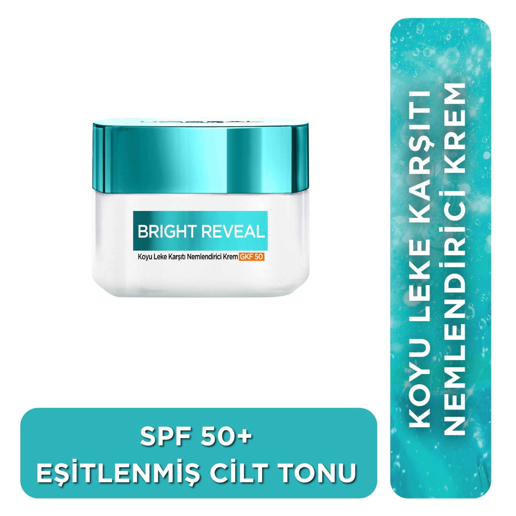 Bright Reveal Koyu Leke Karşıtı, Cilt Tonu Eşitleyici Spf50 Nemlendirici Krem Niasinamid 50ml