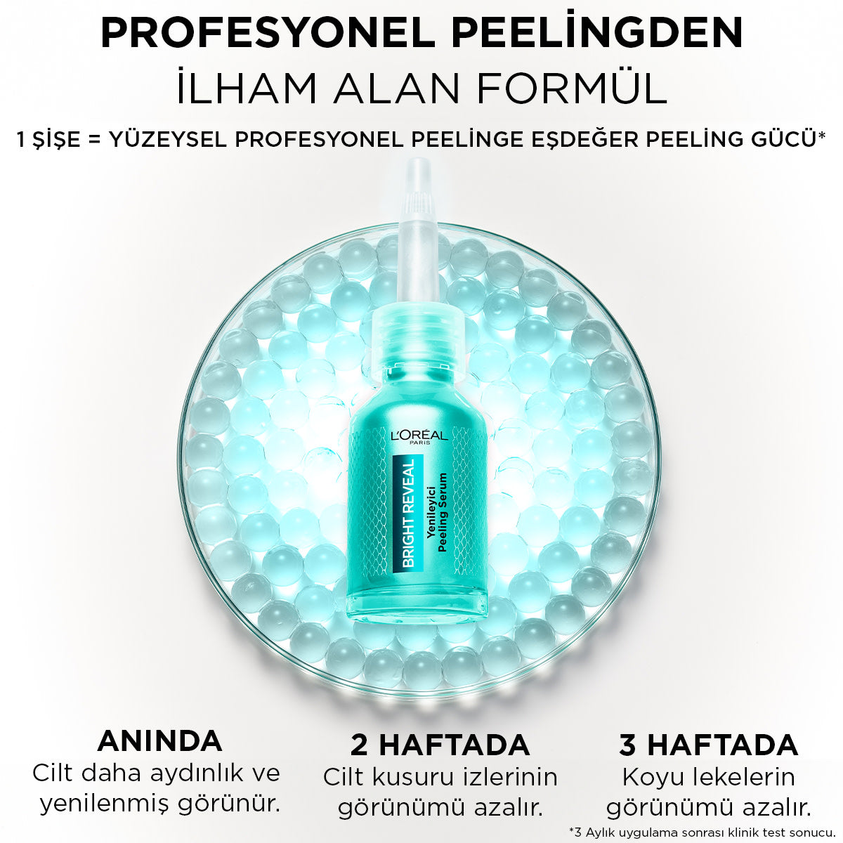 Bright Reveal Koyu Lekelere Karşı Hızlı Etkili Yenileyici Peeling Serum 25% [AHA + BHA + PHA] 25ml