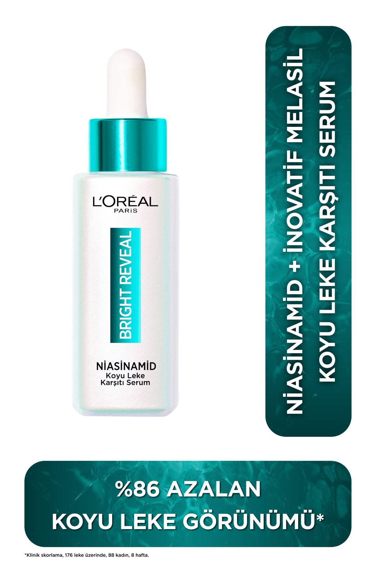 Bright Reveal Sivilce, Güneş, Yaşlanma Lekelerinde Etkili Koyu Leke Karşıtı Serum 10%Niasinamid 30ml