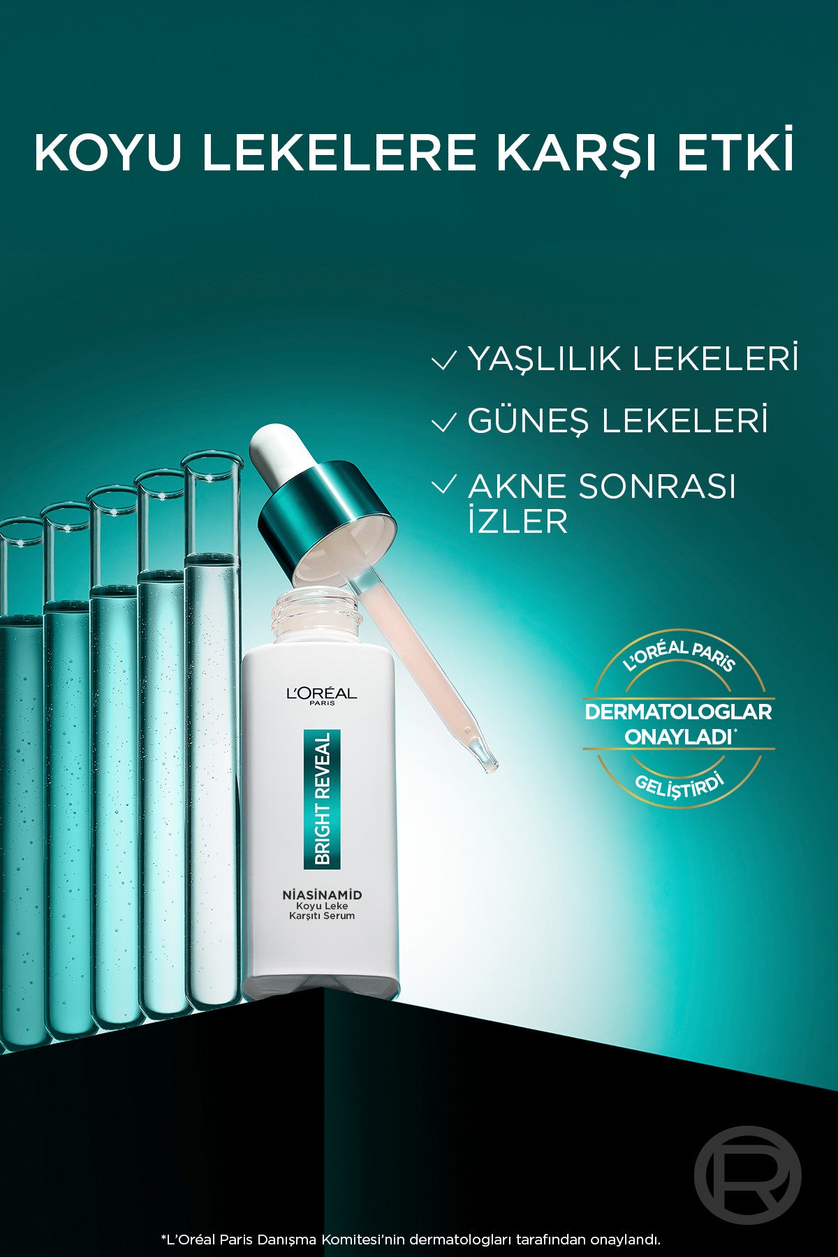 Bright Reveal Sivilce, Güneş, Yaşlanma Lekelerinde Etkili Koyu Leke Karşıtı Serum 10%Niasinamid 30ml