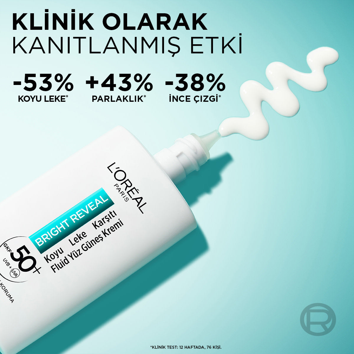 Bright Reveal Spf 50+ Koyu Leke Karşıtı Fluid Günlük Yüz Güneş Kremi 50ml