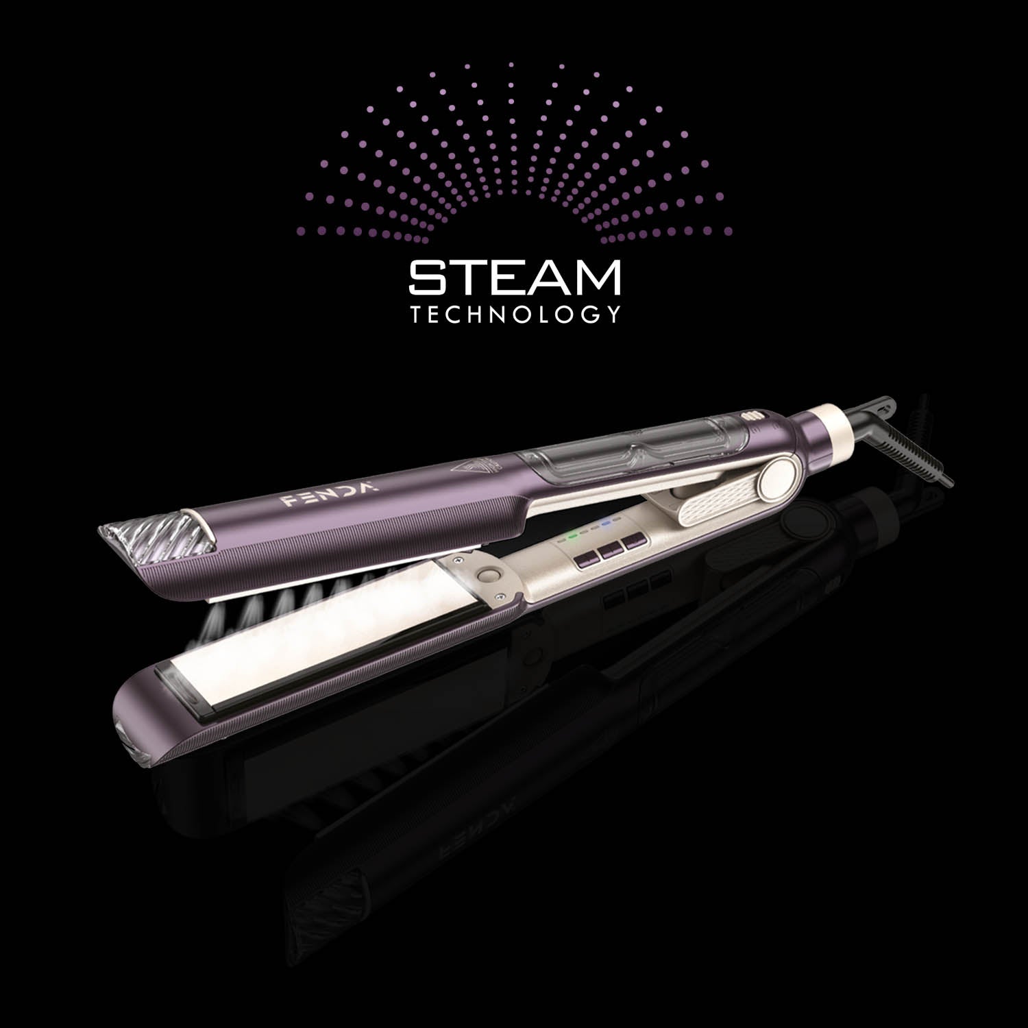 Profesyonel Buharlı Saç Düzleştirici Mor FNDSACDZ0003PR