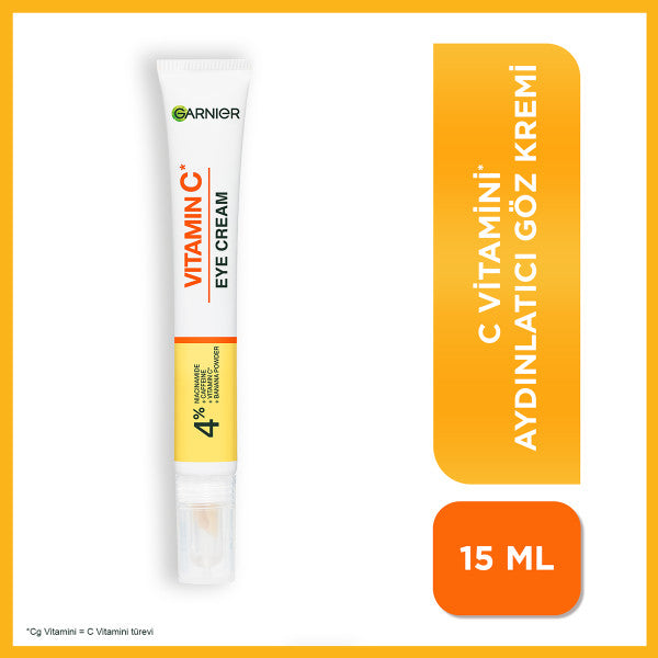 Garnier C Vitamini Parlak Aydınlatıcı Göz Kremi 15ml, (4% Niasinamid,