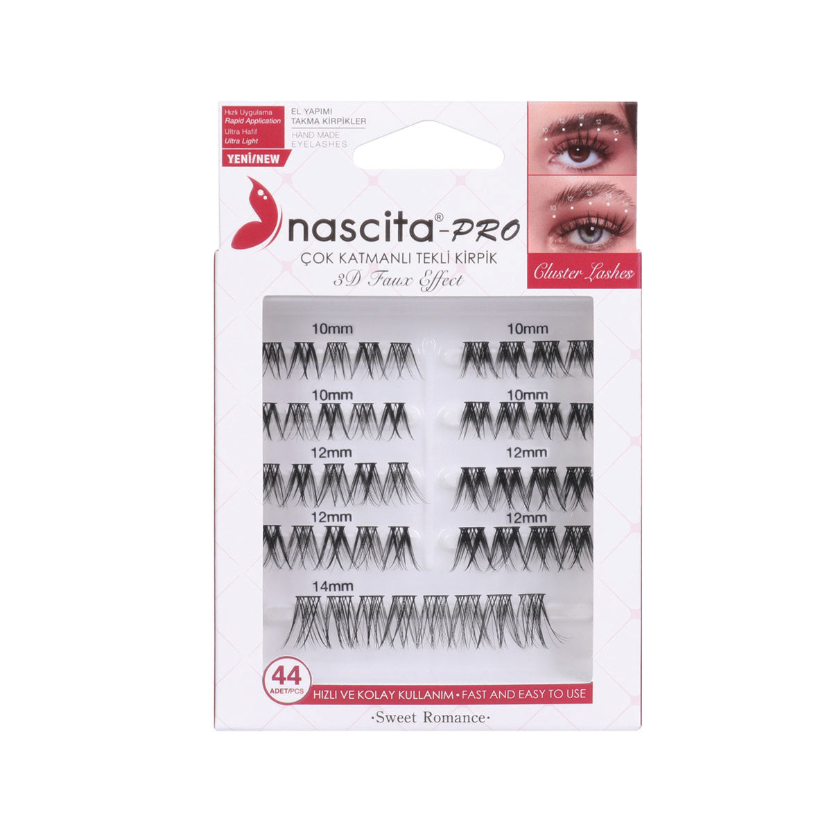 Nascita Çok Katmanlı Tekli Kirpik Sweet Romance NASEYE000162