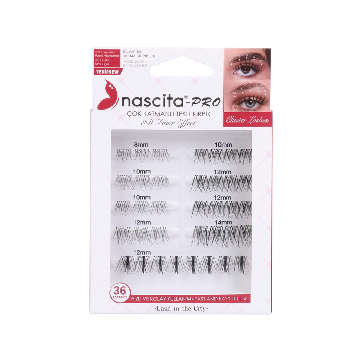 Nascita Çok Katmanlı Tekli Kirpik Lash in the City NASEYE000161