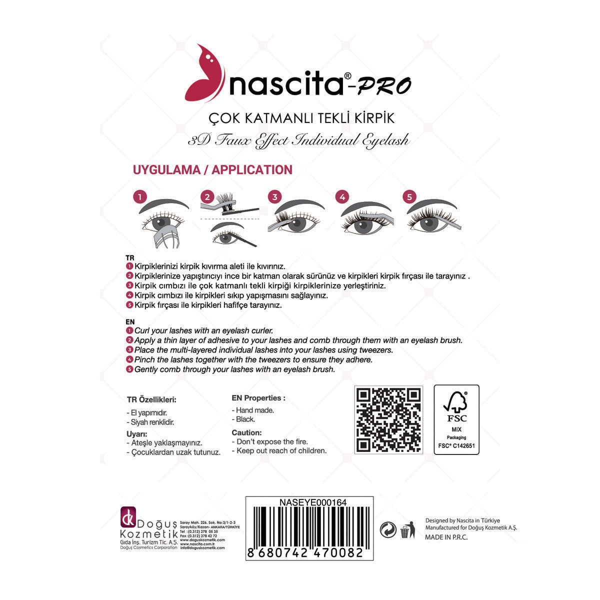 Nascita Çok Katmanlı Tekli Kirpik Midnight Symphony NASEYE000164
