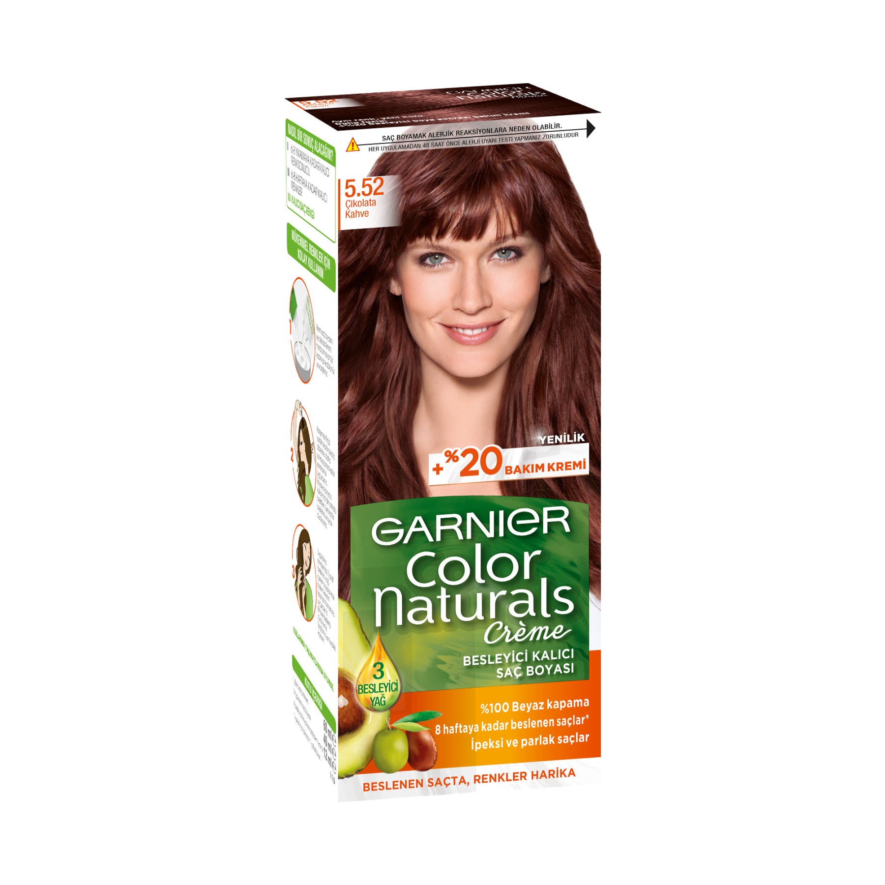 Color Naturals Saç Boyası 5.52 Çikolata Kahve