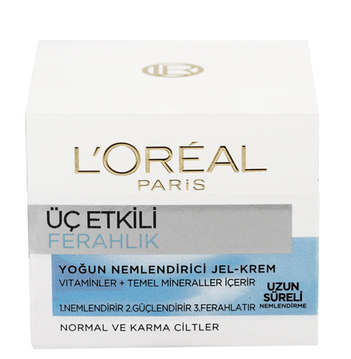 L'Oréal Paris 3 Etkili Ferahlık Günlük Bakım Kremi Normal Ve Karma Ciltler 50ml