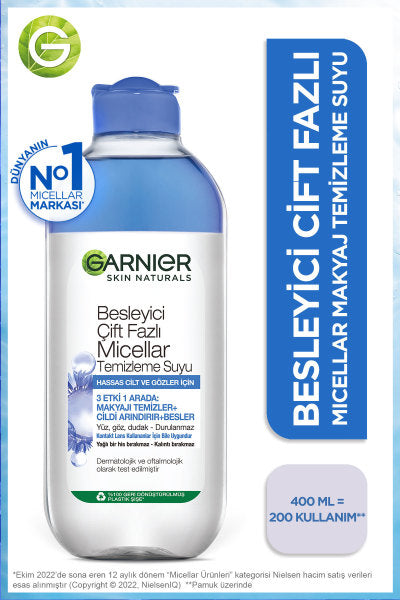 Garnier Besleyici Çift Fazlı Micellar Temizleme Suyu 400ML