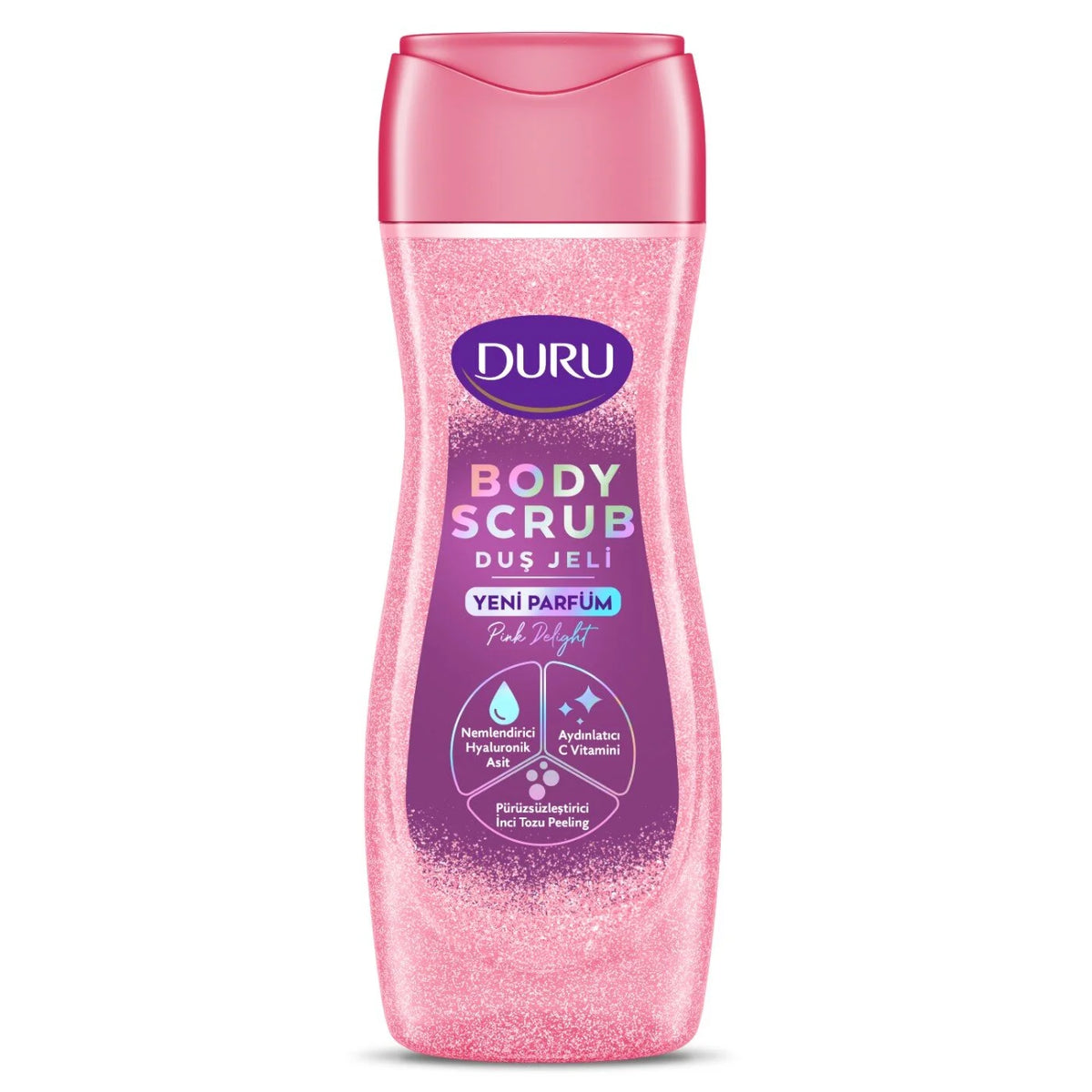 Duru Duş Jeli Body Scrub Pink Delight 450 ml Banyo Jeli Vücut Temizlem