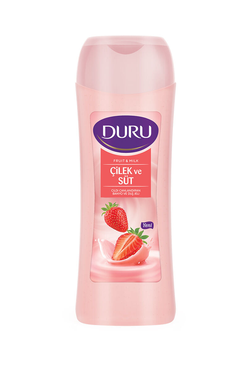DURU FRUIT& MILK  DUS JELI CILEK VE SUT 450 ML
