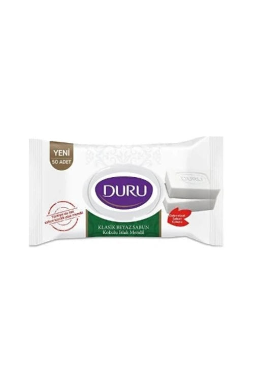 DURU BEYAZ SABUN KOKULU ISLAK MENDİL 50 LI