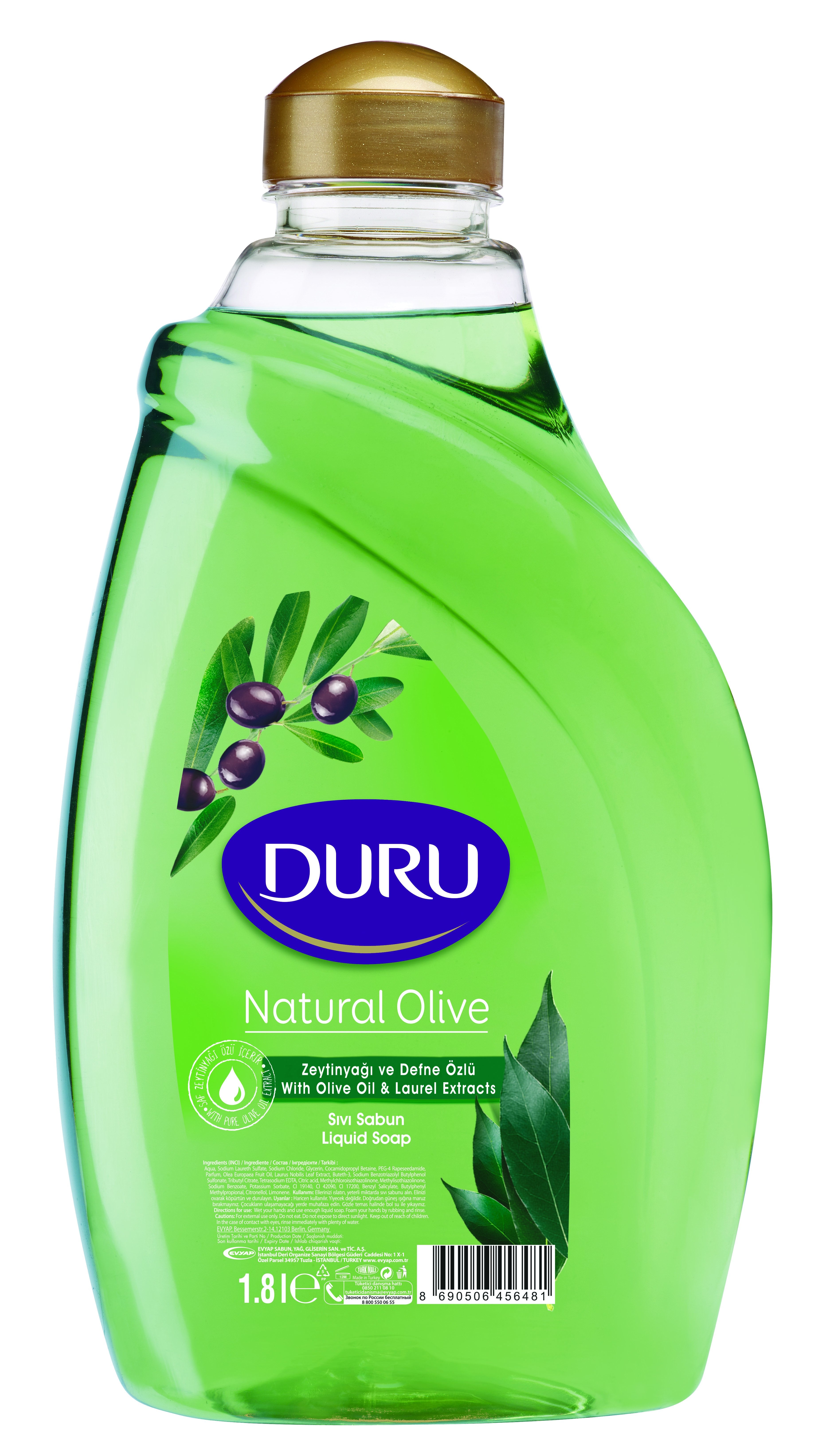 DURU NATUREL SIVI SABUN 1.8 LT.DEFNE