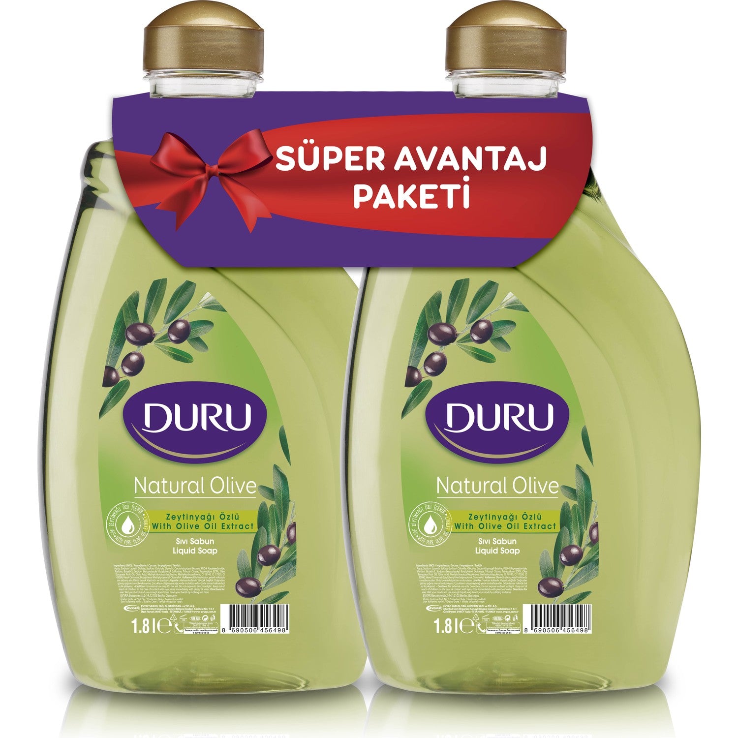 DURU NATUREL SIVI SABUN Z.YAGLI1.8 + 1.8 *4 LÜ