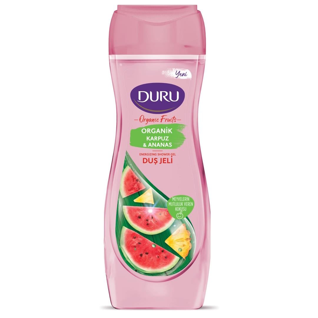 DURU ORGANIC FRUITS KARPUZ &ANANAS DUS JEL 450ML