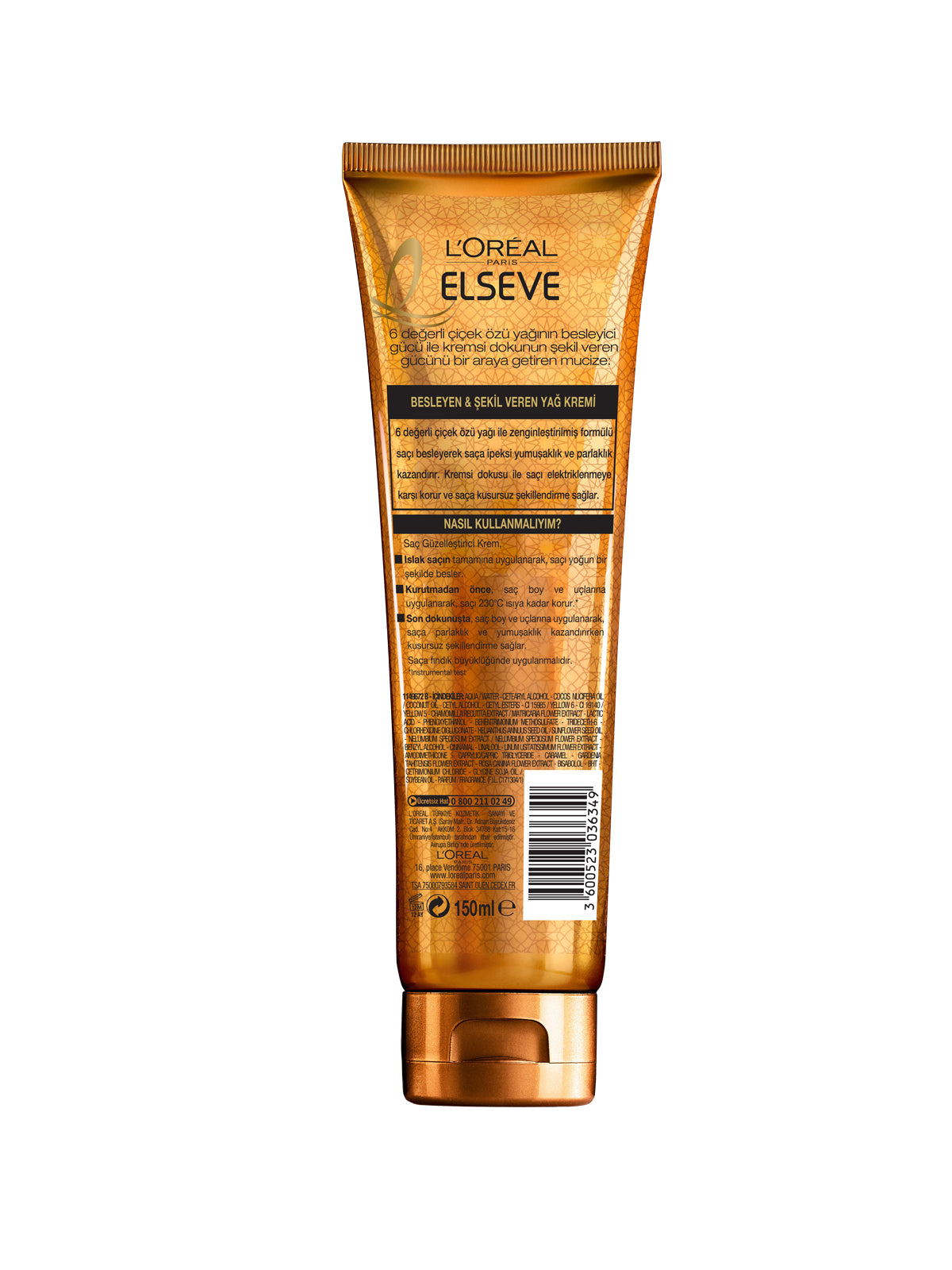 ELSEVE OIL IN KREM 150 ML NORMAL SACLAR