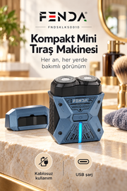 Fenda Kompakt Mini Tıraş Makinesi Lacivert