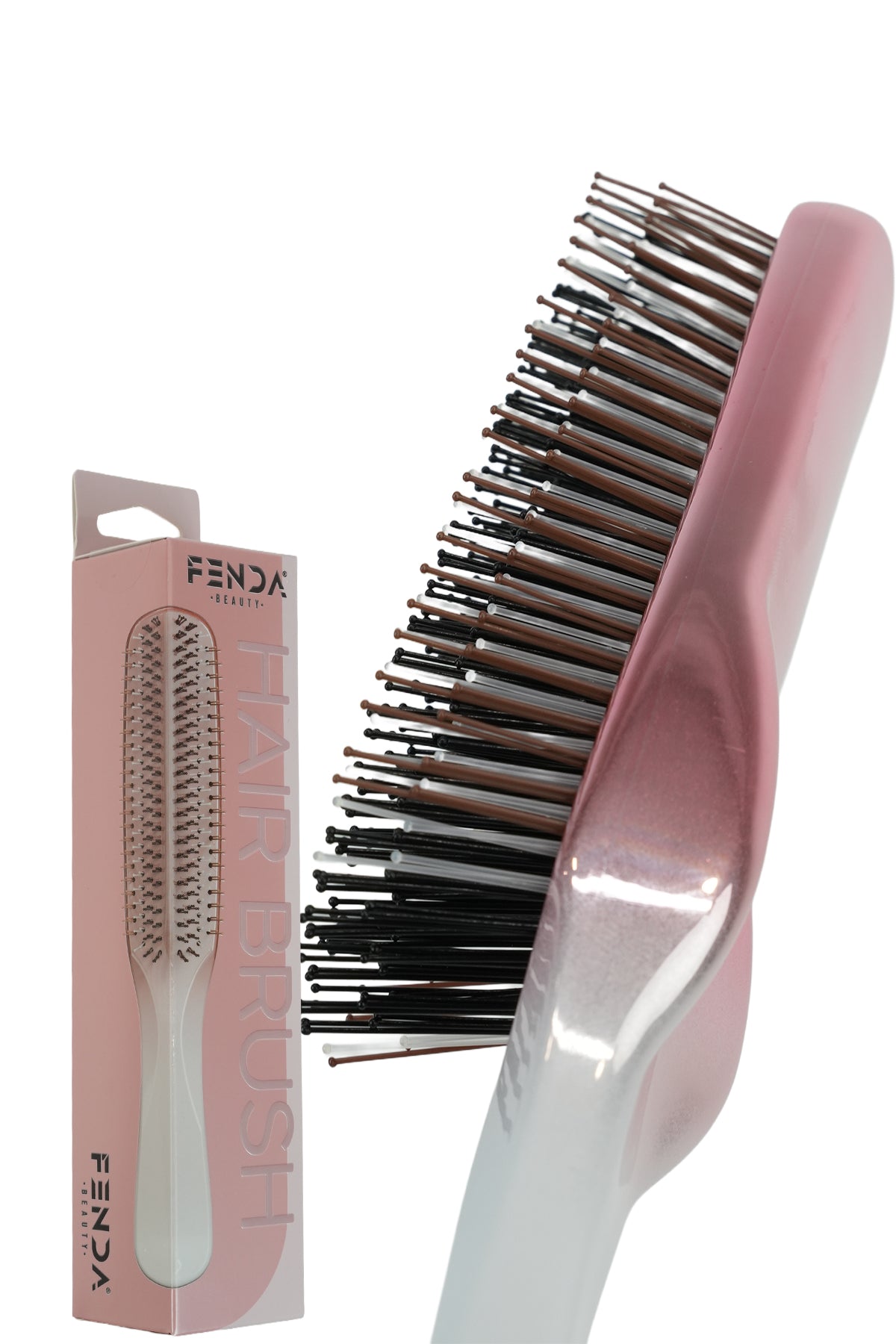 Fenda Profesyonel 4 Pinli Ergonomik Pembe Saç Fırçası FNDFPRO00003PN